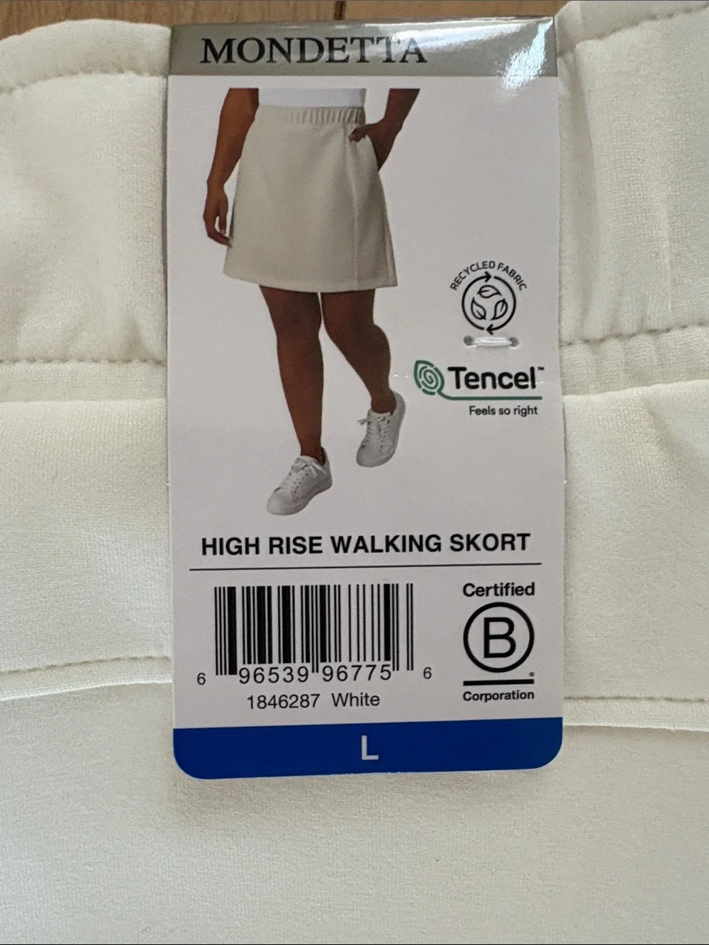 NWT Mondetta Cream High-Rise Walking Skort - Picture 2 of 6